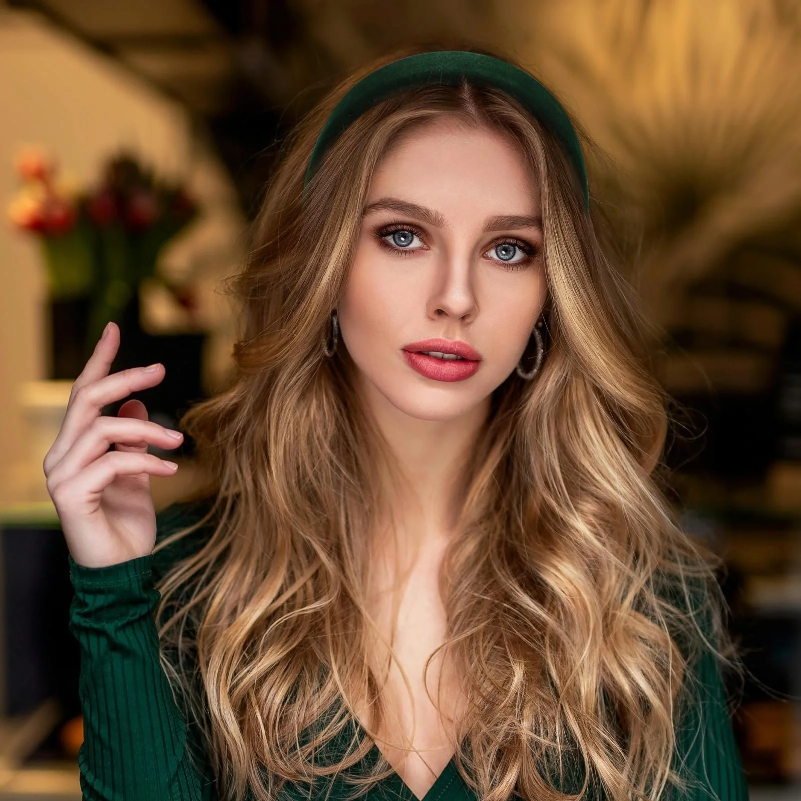 Обруч для волосся Оксамитовий, фото №4