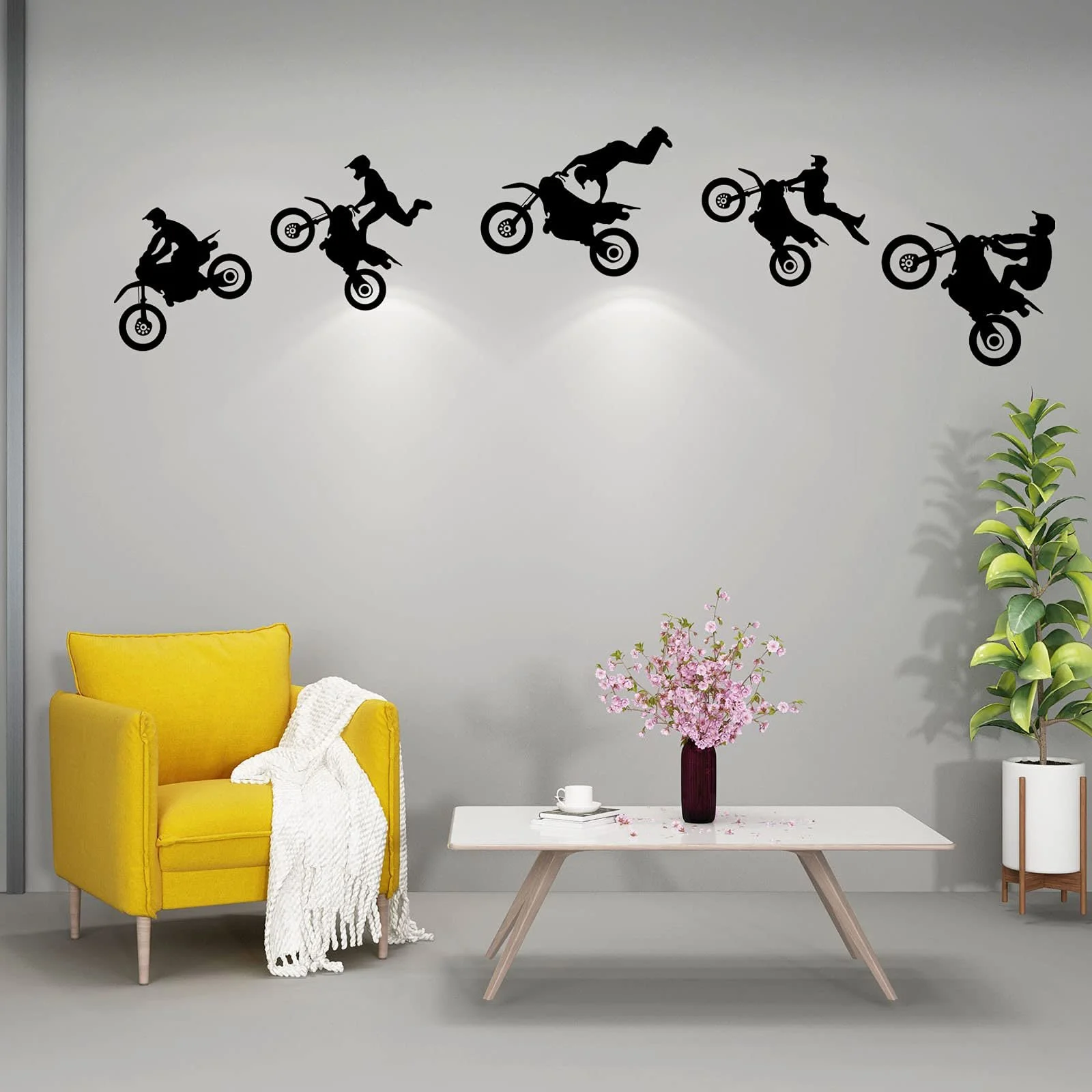 Наклейки на стіну спортивні Мотокрос Мотоцикл Велосипед 160 x 40 см, фото №3 Наклейки на стіну спортивні Мотокрос Мотоцикл Велосипед 160 x 40 см, фото №3