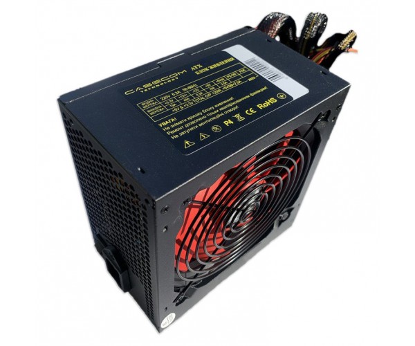 Блок Живлення 650W Casecom 120mm 4хSATA Bulk, фото №1 Блок Живлення 650W Casecom 120mm 4хSATA Bulk, фото №1