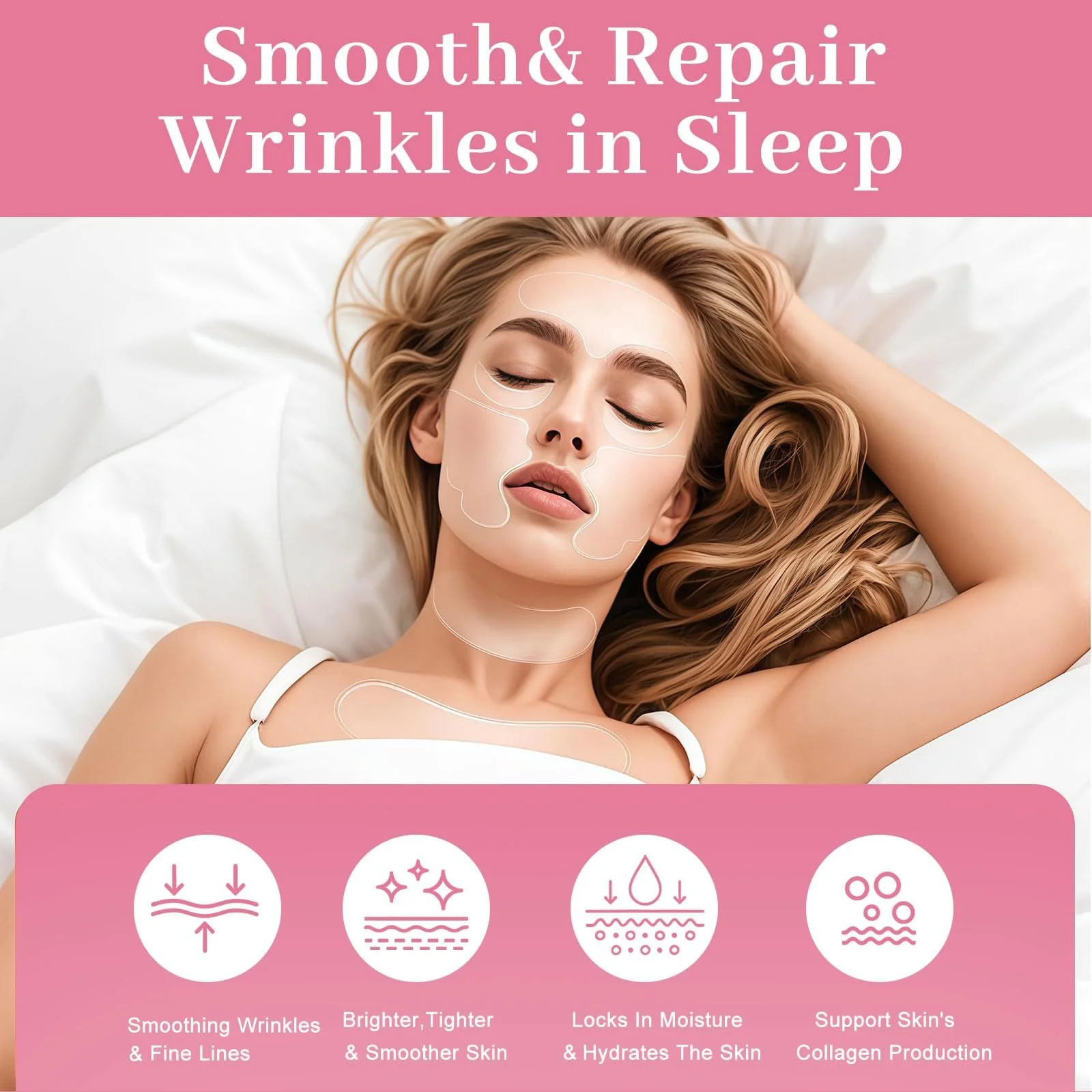 Силіконовий пластир PurityPeak Проти зморшок, 11-в-1 анти-зморшкові накладки, фото №4 Силіконовий пластир PurityPeak Проти зморшок, 11-в-1 анти-зморшкові накладки, фото №4