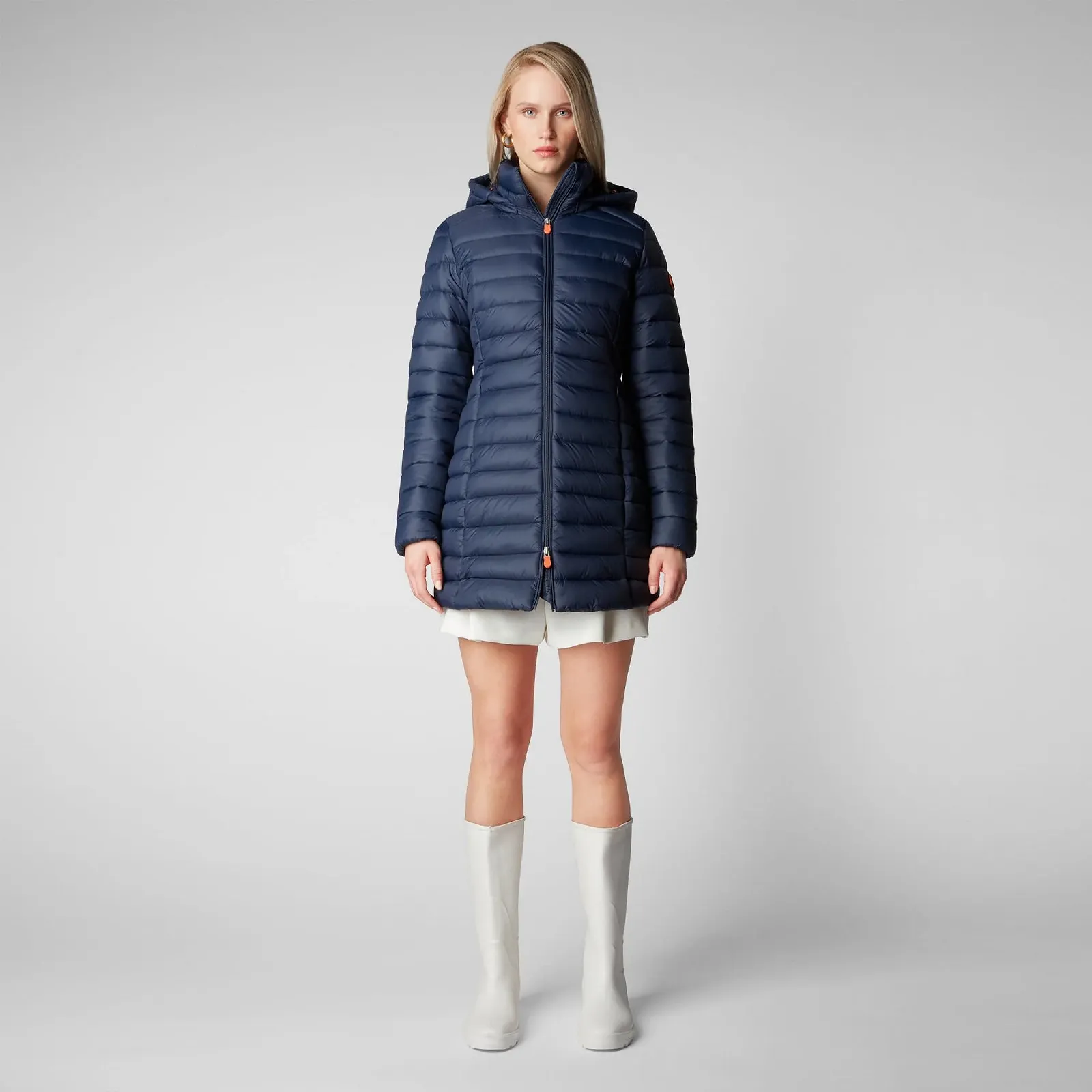 Пальто з капюшоном Save The Duck Carol D47180W Синьо-чорний (90010), фото №7 Пальто з капюшоном Save The Duck Carol D47180W Синьо-чорний (90010), фото №7