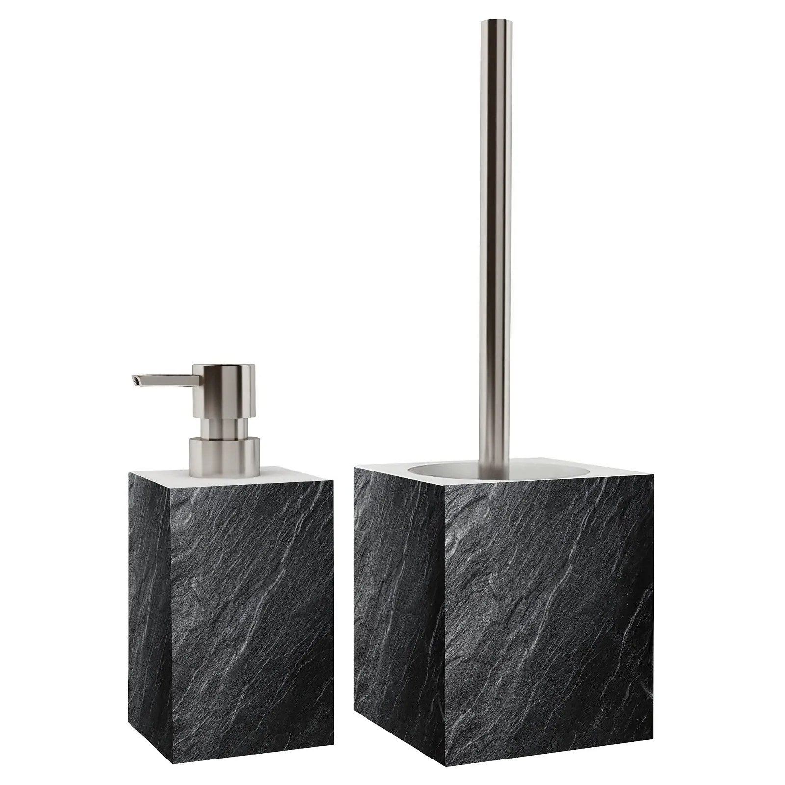 Набор для ванной комнаты Sanilo, дозатор для мыла и туалетный ершик, фото №2