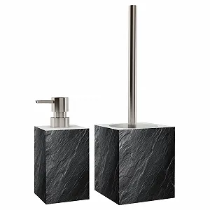 Набор для ванной комнаты Sanilo, дозатор для мыла и туалетный ершик synthetic.ua - Фото 1