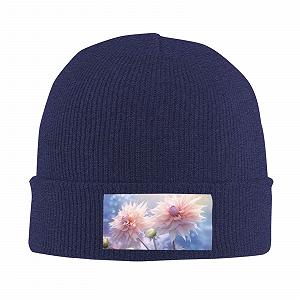 Шапка Теплая, уютная шапка с 3 цветными цветками и 1 принтом synthetic.ua - Фото 1
