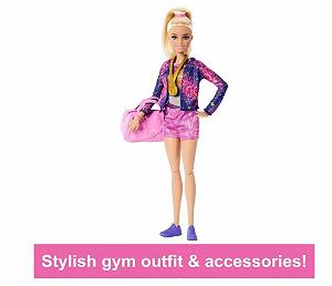 Barbie блондинка Барбі гімнастка з аксесуарами synthetic.ua - Фото 1