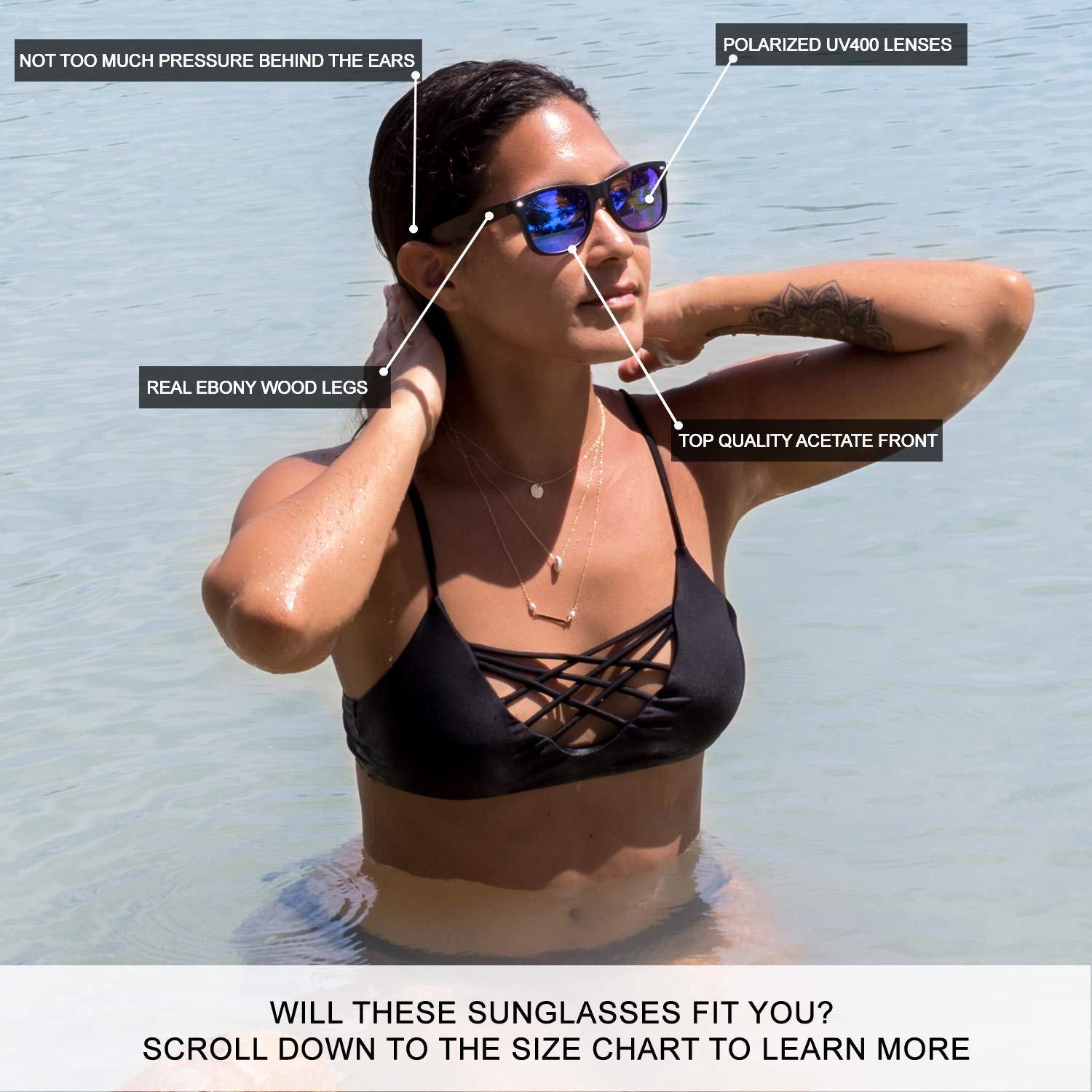 Солнцезащитные очки Ebony GOWOOD Поляризованные, фото №5 Солнцезащитные очки Ebony GOWOOD Поляризованные, фото №5