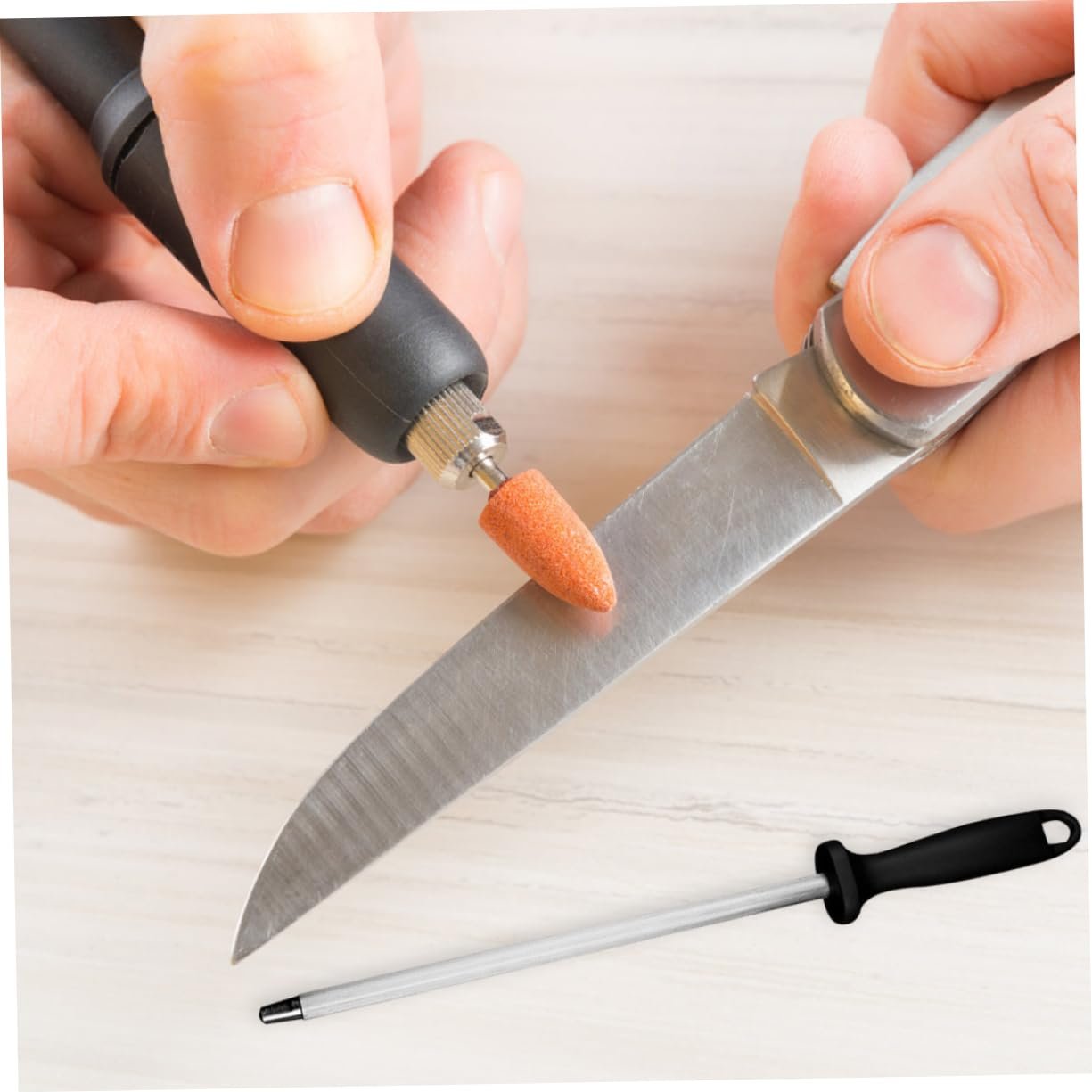 Точилка для кухонных ножей эргономичная набор 2 шт., фото №6