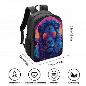 Рюкзак Lion 3D DPEOANEBN 40 x 28 x 16 см, Стиль-7 synthetic.ua - Фото 1