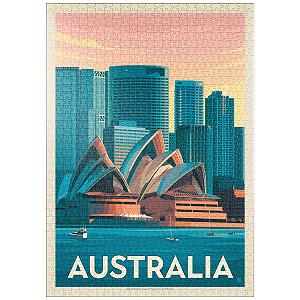 Пазл MyPuzzle Special Collection by Anderson Design Group Австралия: Скайлайн Сиднея, винтажный постер Премиум 1000 элементов - Фото 1