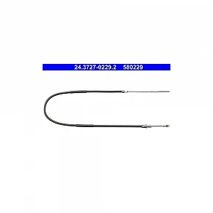 Трос стоянкового гальма ATE 24.3727-0229.2 для BMW, задній - Фото 1