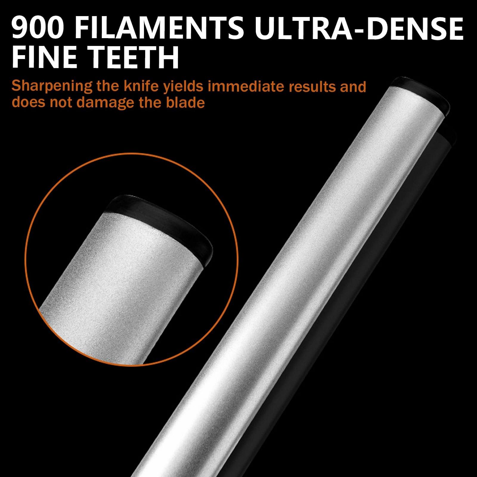 Мусат Diamond 10 Inch с алмазным покрытием высокой твердости для кухонных и охотничьих ножей, фото №5