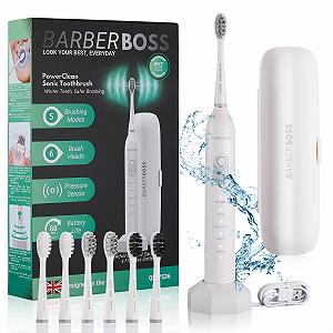 Электрическая зубная щетка BarberBoss QR-7536 Белая - Фото 1