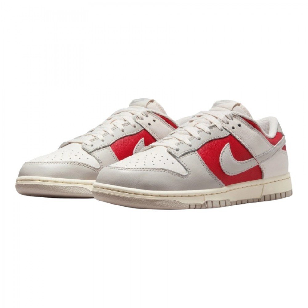 Кросівки NIKE DUNK LOW RETRO BEIGE/RED 43, фото №5