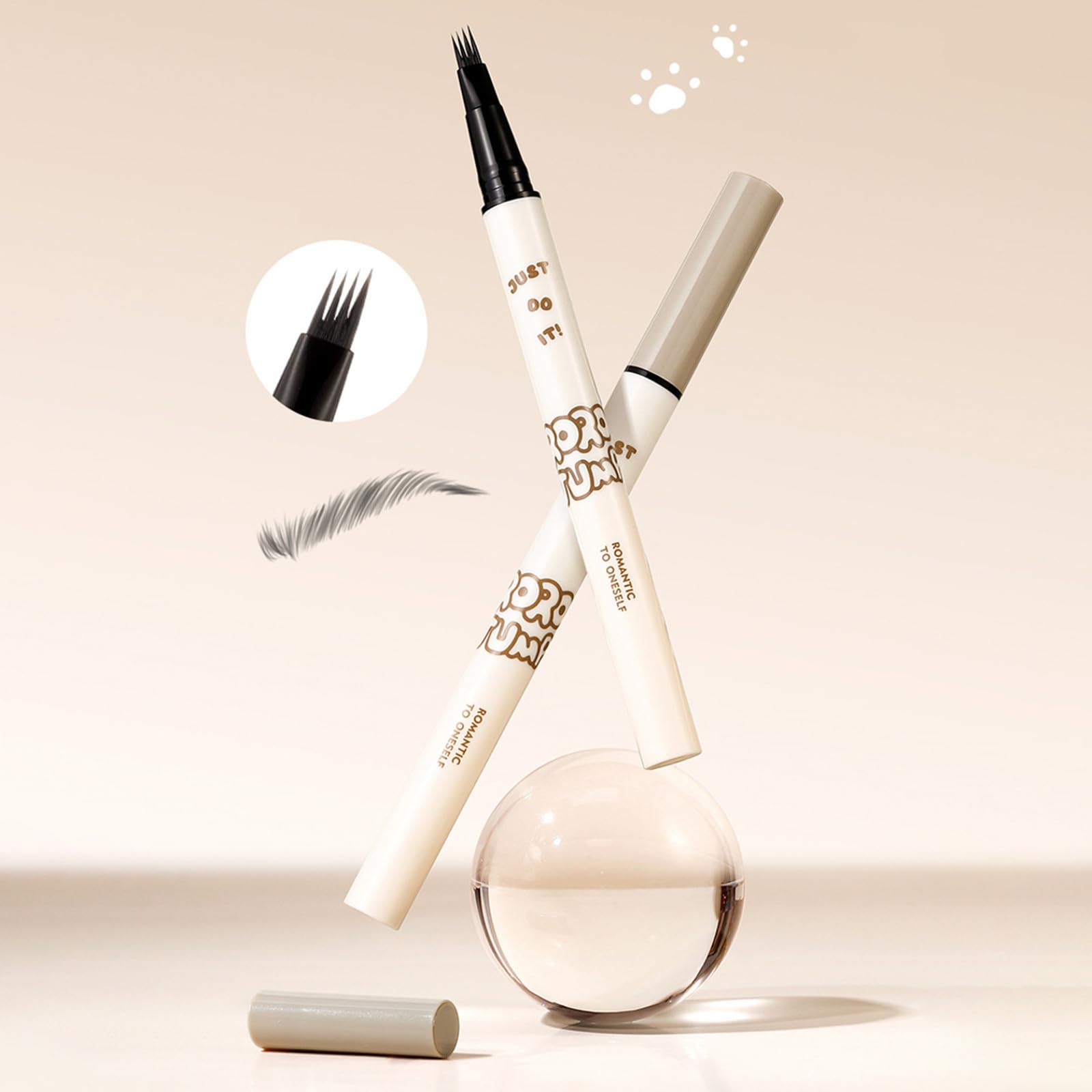 Карандаш для бровей Microblading 4-Tips 3D Long-Lasting 5 мл Черный, фото №2