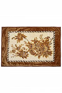 Плед Hafix Шерстяний 160 x 220 см Коричневий - Фото 1