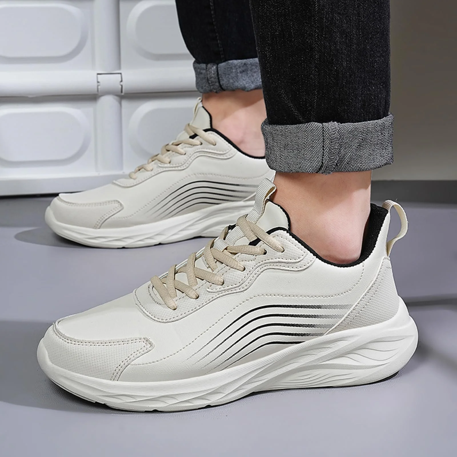 Кроссовки SRZYMJ Мужские Зимние Черные, фото №3