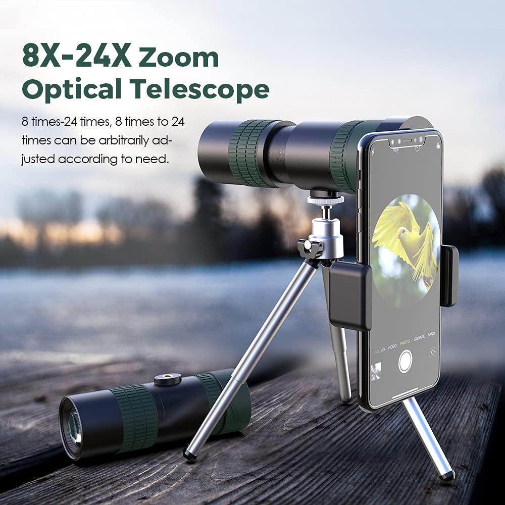 Монокуляр Zoom-Teleobjektiv 8-24x30 Потужний складний телескоп для смартфонів для кемпінгу, фото №3