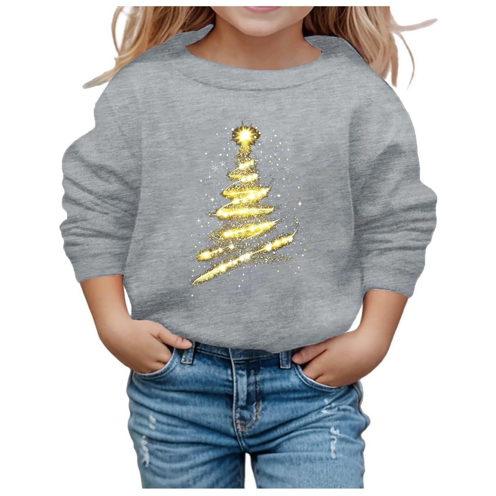 Рождественский джемпер Ugly для девочек, Рождественская кофта, 164 Рождественский джемпер, 158 Свитер Санты, 116 104 Рождественский джемпер, 140 134 Детская рубашка с длинными рукавами Рождественская елка 98 Детский джемпер, фото №1