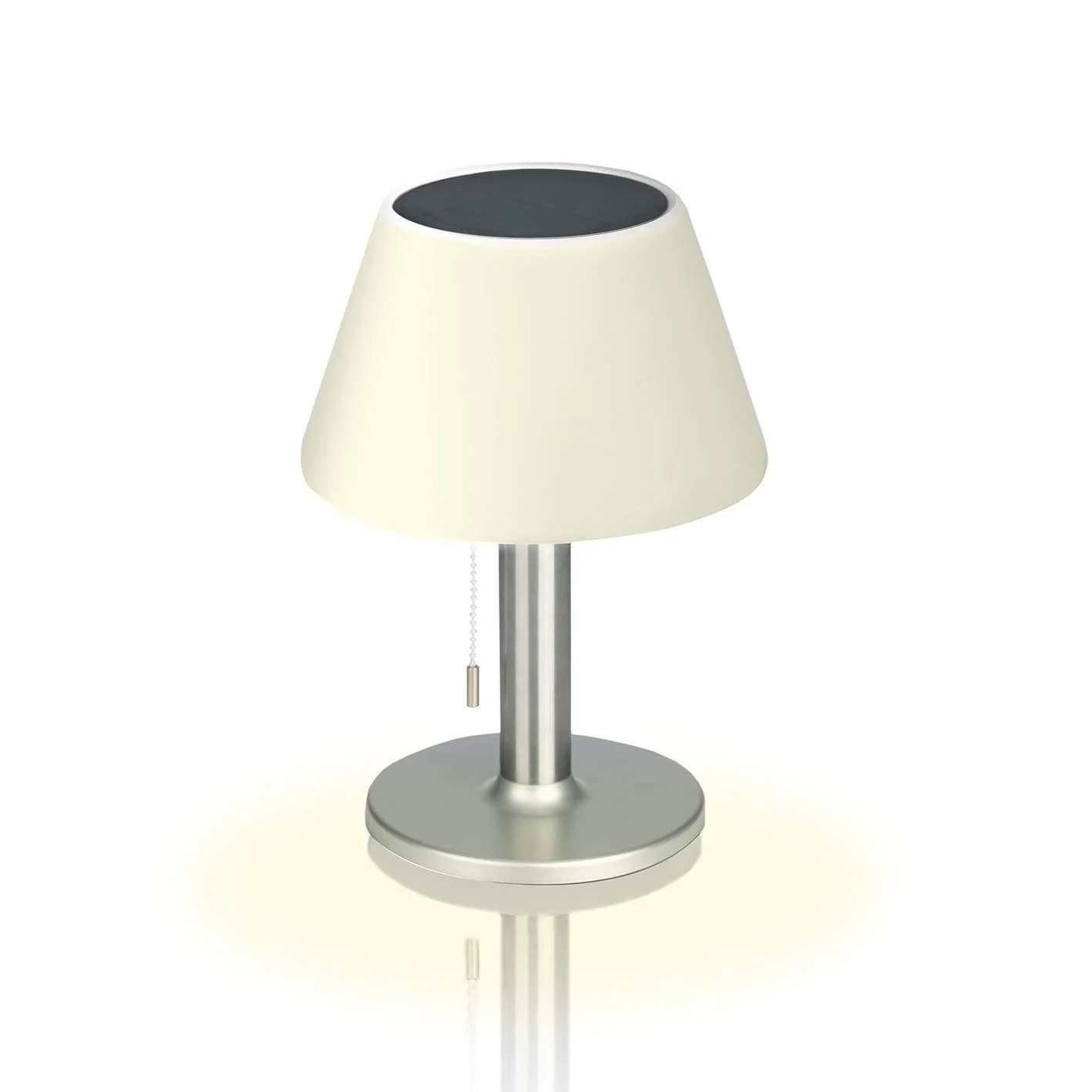 Настільна світлодіодна сонячна лампа EASYmaxx Maxxmee LED Solar 4-8 год Срібляста, фото №1