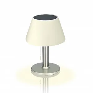 Настільна світлодіодна сонячна лампа EASYmaxx Maxxmee LED Solar 4-8 год Срібляста - Фото 1