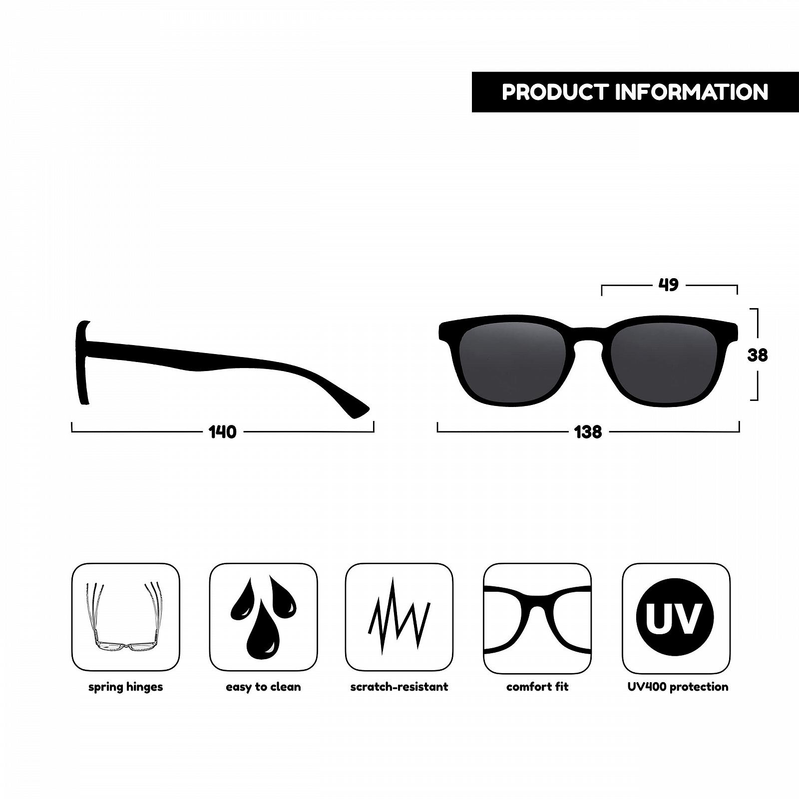 Окуляри для читання сонцезахисні Brown Tortoiseshell UV Reader UVSR014 +2.00, фото №4