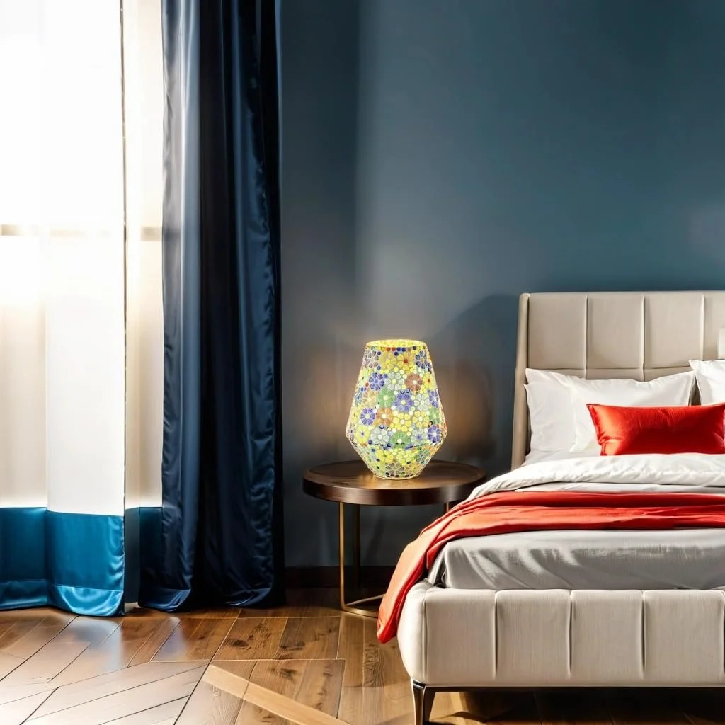 Настільна лампа Marrakech Boho Fikus -3 Декоративна приліжкова 24 см Мозаїка E27, фото №4