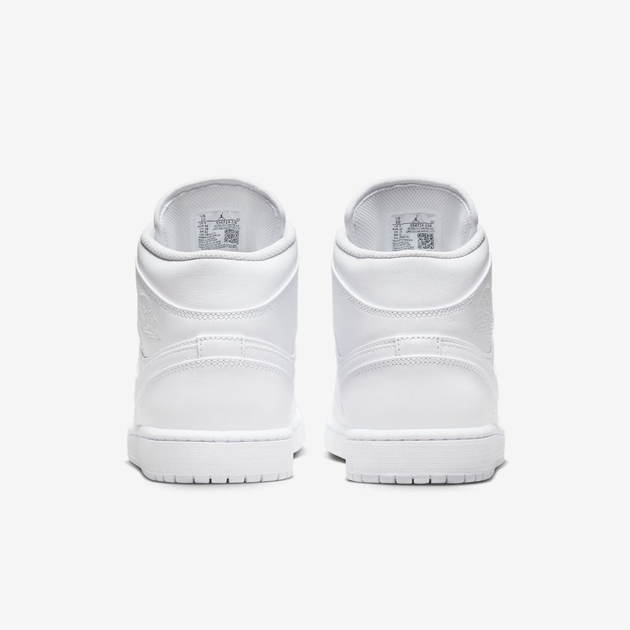 Кросівки Jordan 1 Mid White 44, фото №5