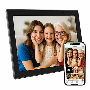 Цифровая фоторамка XORO 11 дюймов WiFi 1280 x 800 HD IPS Сенсорная 16 GB - Фото 1