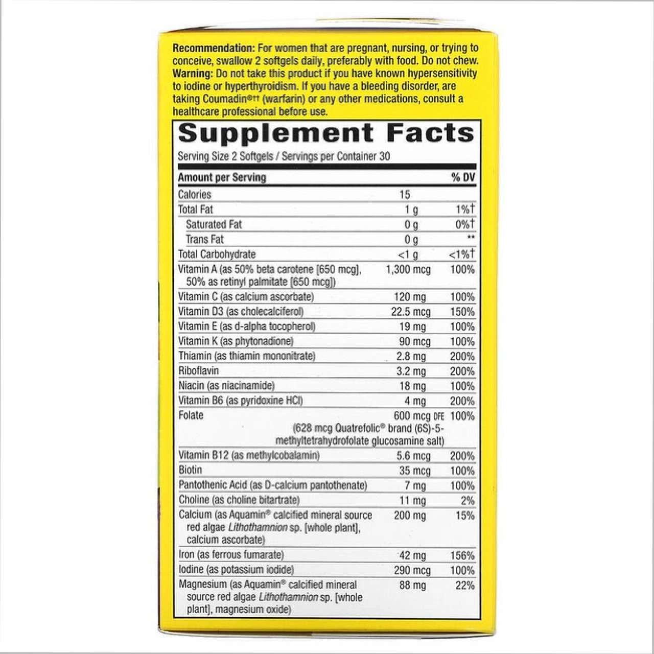 Prenatal Multi 60 softgels, фото №2