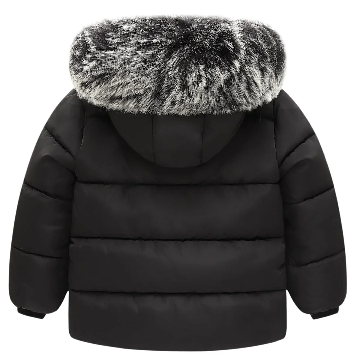 Пуховики Acuryx для мальчиков и девочек с меховым воротником, теплая зимняя куртка, защита от холода, водоотталкивающее утолщенное пуховое пальто для детей 1-7 лет, фото №2