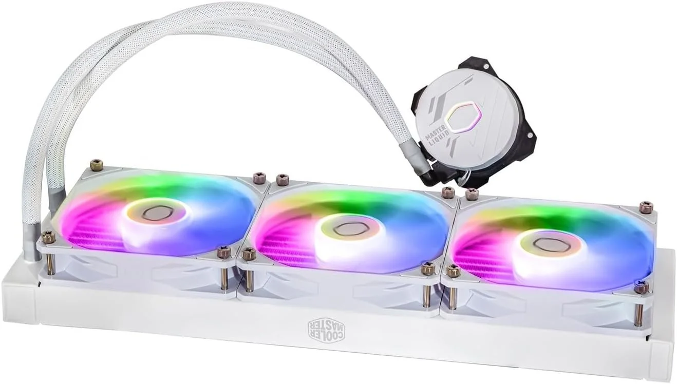 Система водяного охлаждения Cooler Master MasterLiquid 360L Core ARGB White, фото №3