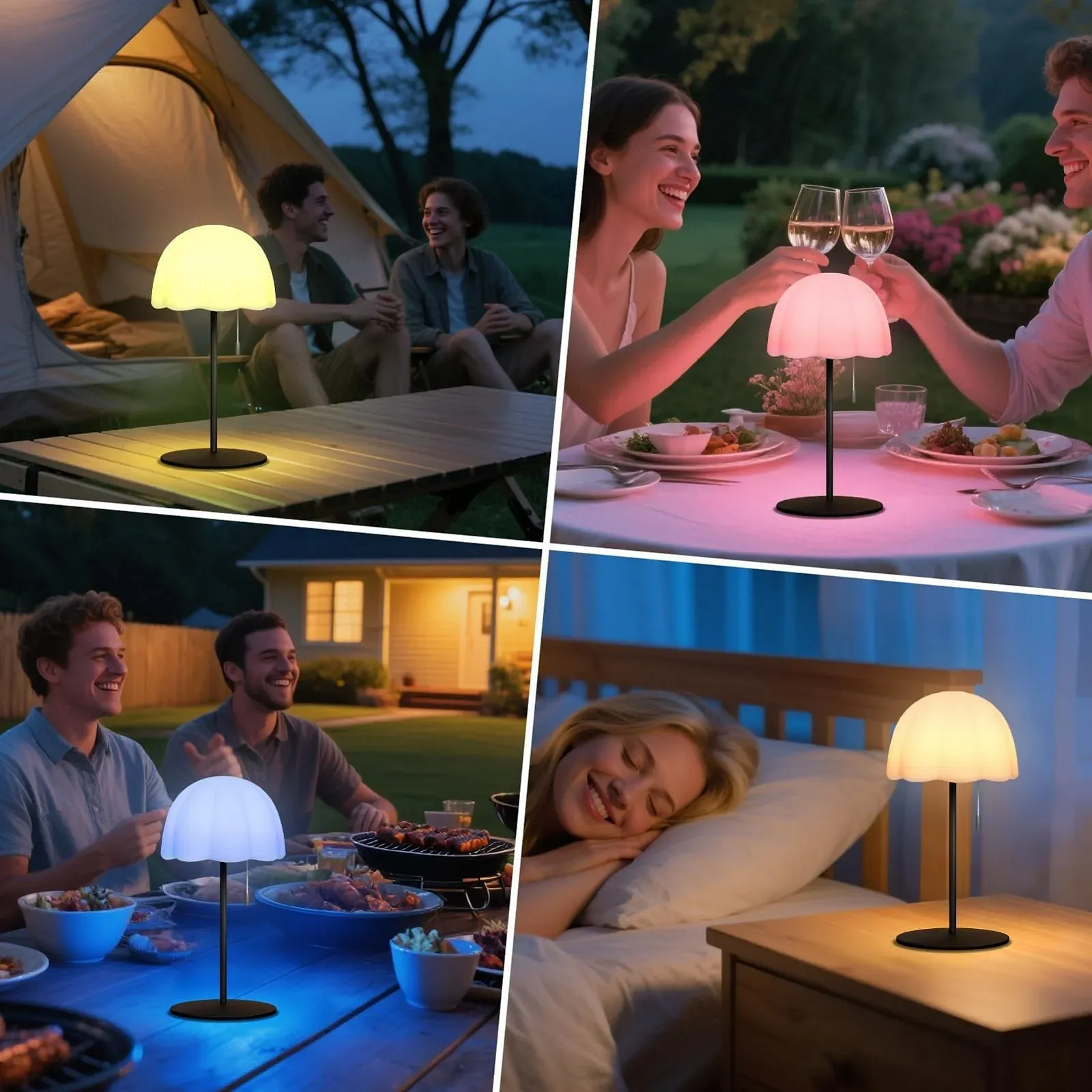 Настільна лампа FUYO Wireless LED акумуляторна димована 8 кольорів IP44, фото №7