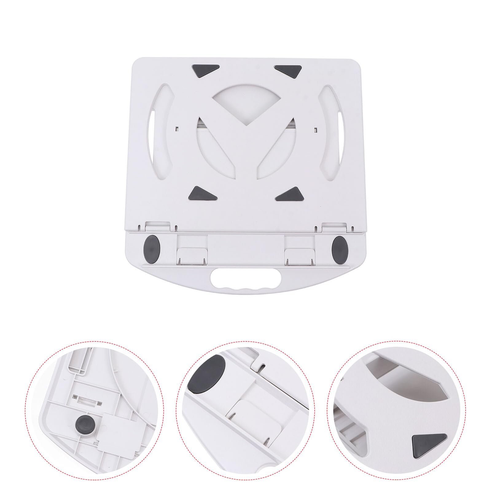 Підставка для ноутбука Homoyoyo Обертова з тепловідведенням Ергономічна Біла з тримачем для телефону, фото №9 Підставка для ноутбука Homoyoyo Обертова з тепловідведенням Ергономічна Біла з тримачем для телефону, фото №9