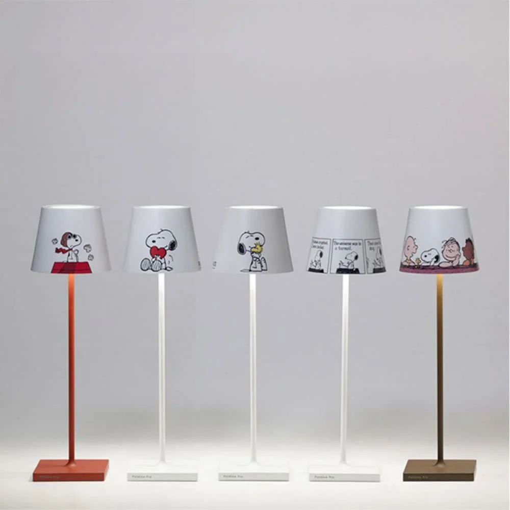 Настільна лампа Zafferano Lampes à Porter Poldina x Peanuts Heart акумуляторна IP65, фото №5