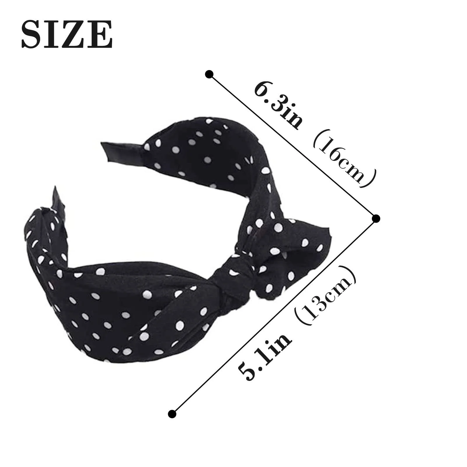 Обруч на голову Тканинна в горошок з бантом, фото №2 Обруч на голову Тканинна в горошок з бантом, фото №2