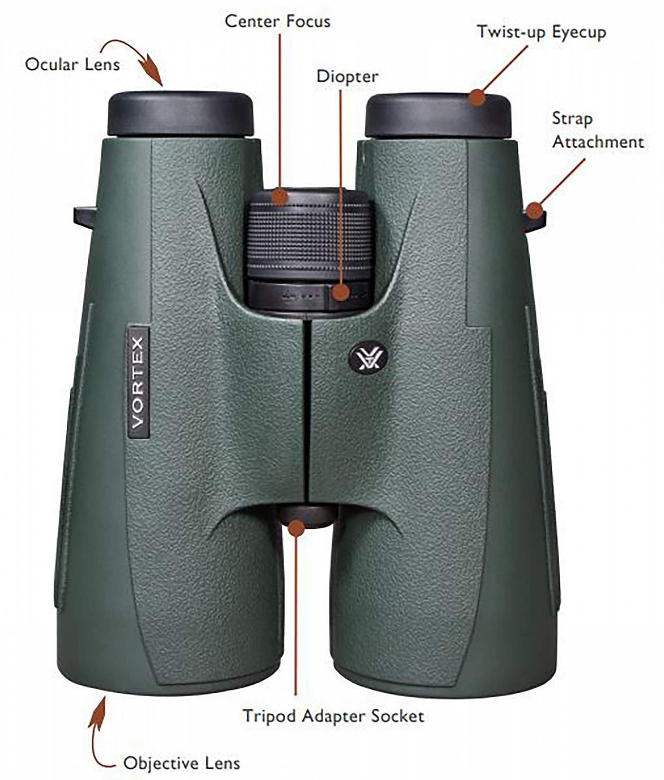 Бинокль Vortex Optics Uni Vulture HD 8x56 зеленый, фото №5