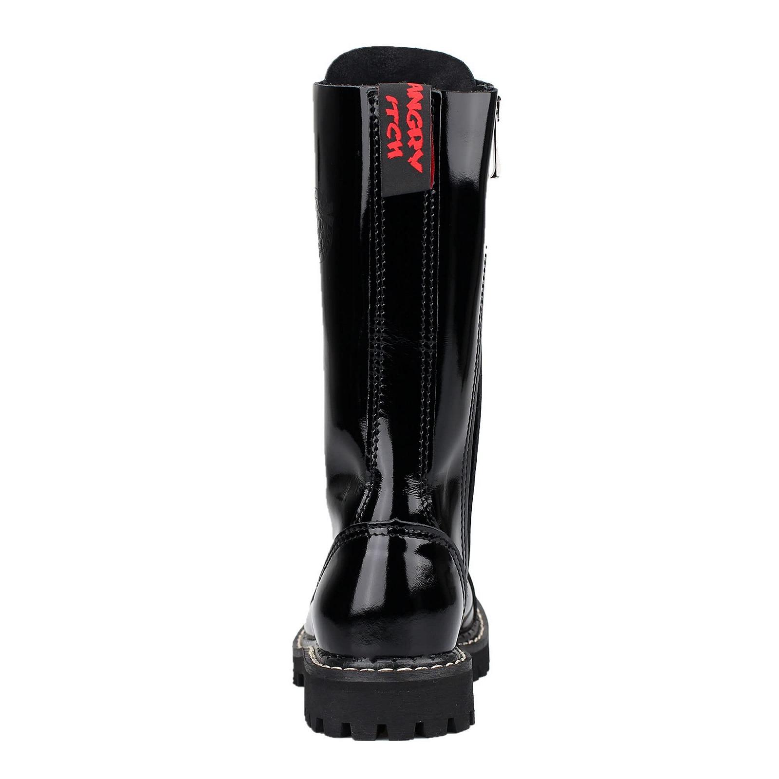 Чоботи Angry Itch 14-Loch, лакована шкіра, чорні, фото №5 Чоботи Angry Itch 14-Loch, лакована шкіра, чорні, фото №5