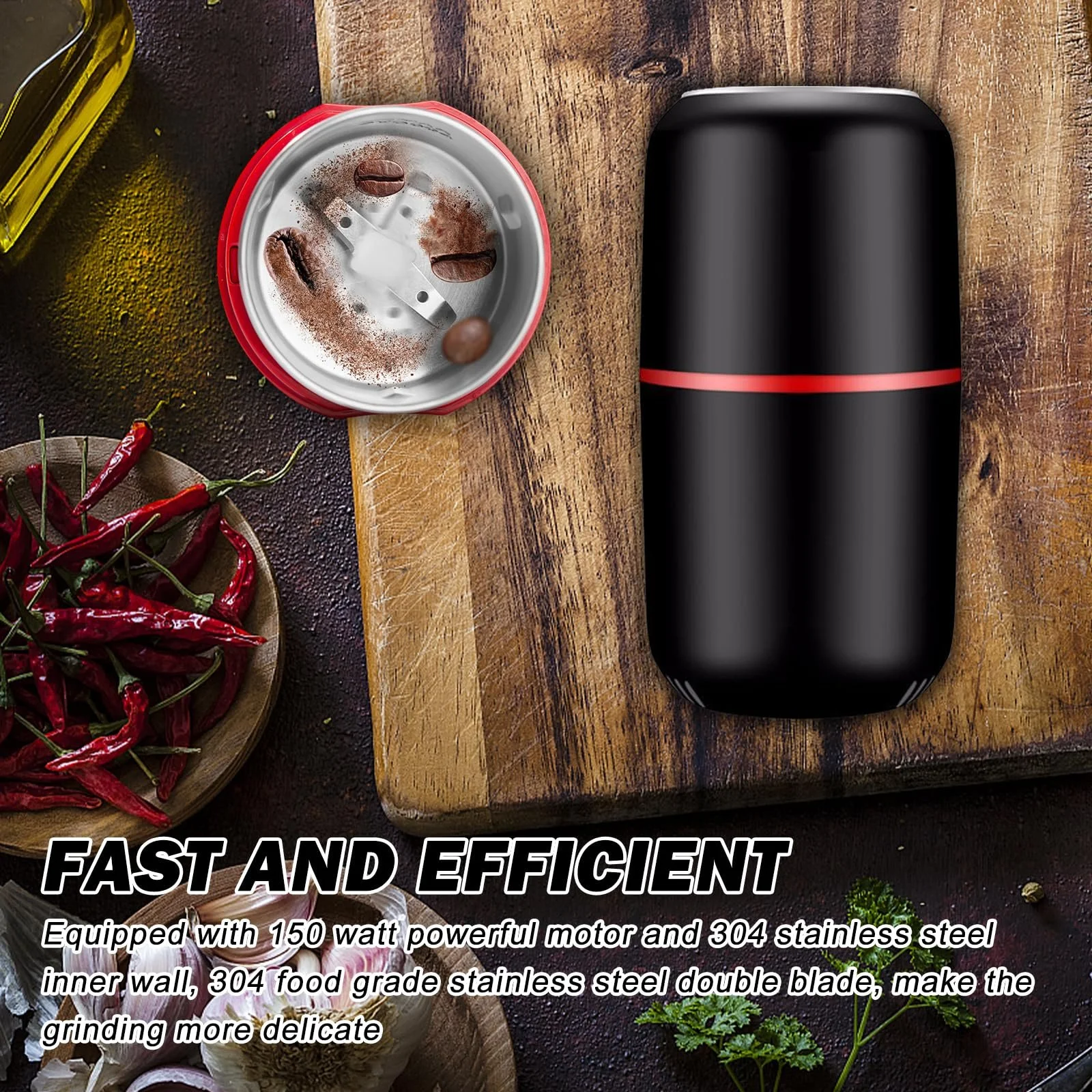 Электрическая кофемолка Black, фото №4