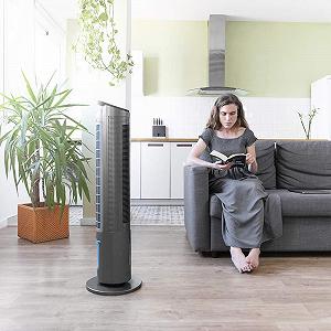 Мобільний охолоджувач повітря Cecotec EnergySilence 2000 Cool Tower Smart 60 Вт 2 л 3 швидкості Таймер Сенсорне управління synthetic.ua - Фото 1