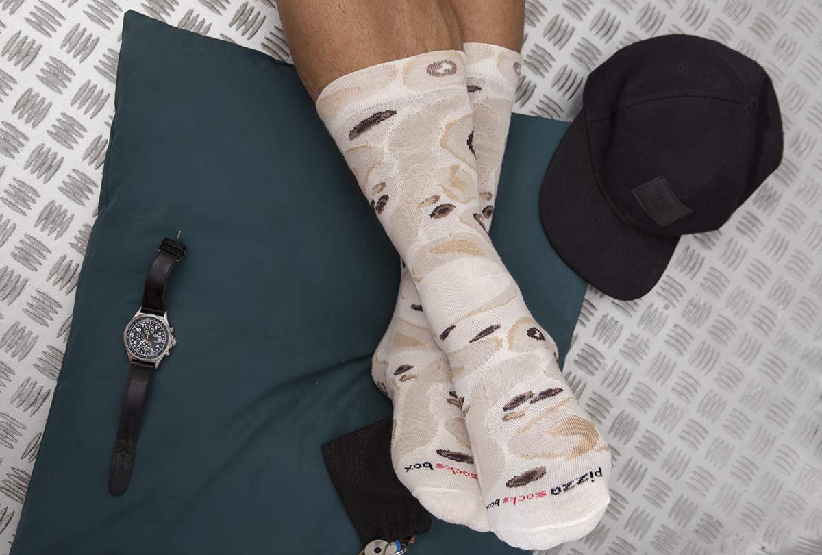 Шкарпетки Unisex Rainbow Socks Pizza Box Seafood Pepperoni Italian - 4 пари, фото №5