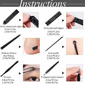 Набір для манікюру Glamour, 12 предметів, професійний з нержавіючої сталі, для чоловіків і жінок ціна на synthetic.ua - Фото 1 Набір для манікюру Glamour, 12 предметів, професійний з нержавіючої сталі, для чоловіків і жінок synthetic.ua - Фото 1