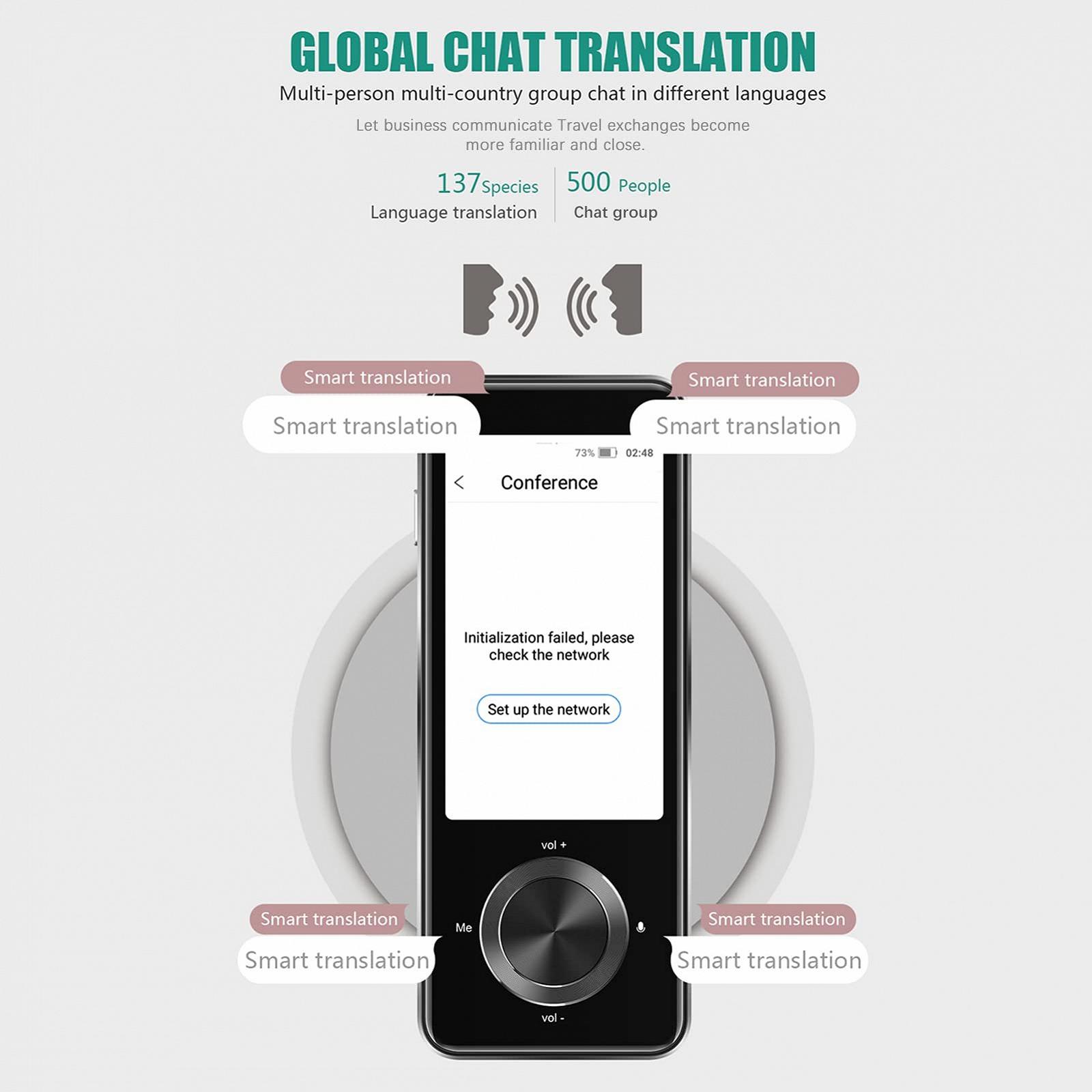 Пристрій для перекладу Bisofice M09, миттєвий голосовий перекладач, 137 мов онлайн, фото №8
