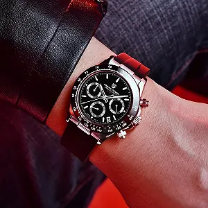 Мужские часы Pagani Design VK63 Daytona Chronograph Homage Кварцевые часы Керамический безель Нержавеющая сталь Спортивный резиновый ремешок Водонепроницаемые synthetic.ua - Фото 1