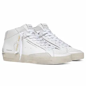 Кросівки Crime London Sk8 Deluxe Mid Білий synthetic.ua - Фото 1