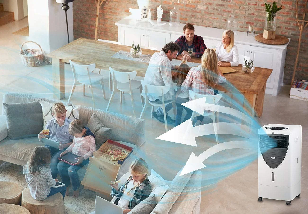 Охладитель воздуха Sichler Haushaltsgeräte LW-530 Oscillation & Ioniser 20 L 150 W, фото №6