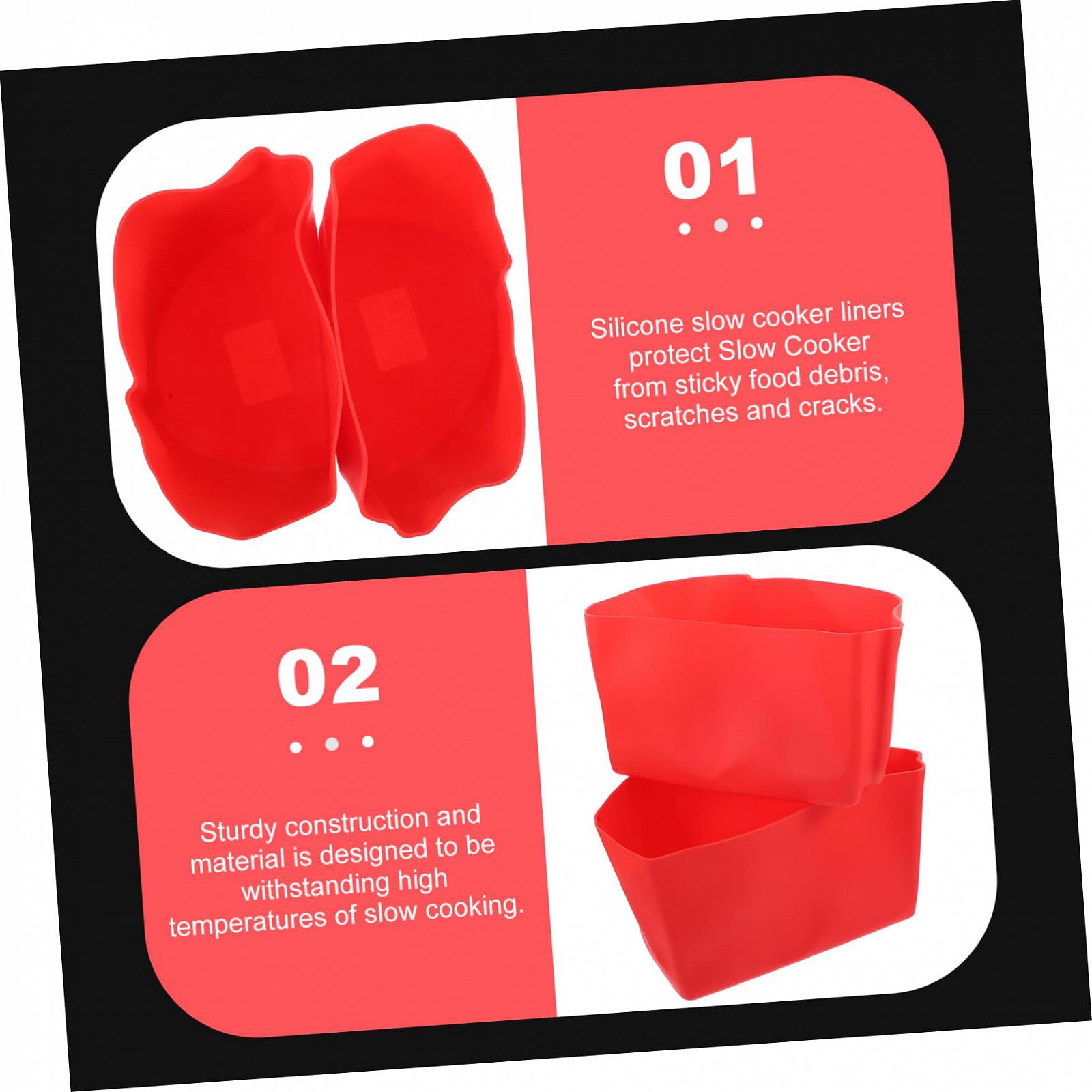 Вставка FUNOMOCYA Easy Cleaning Silicone Insert Гнучкий 1 Комплект Червоний, фото №2