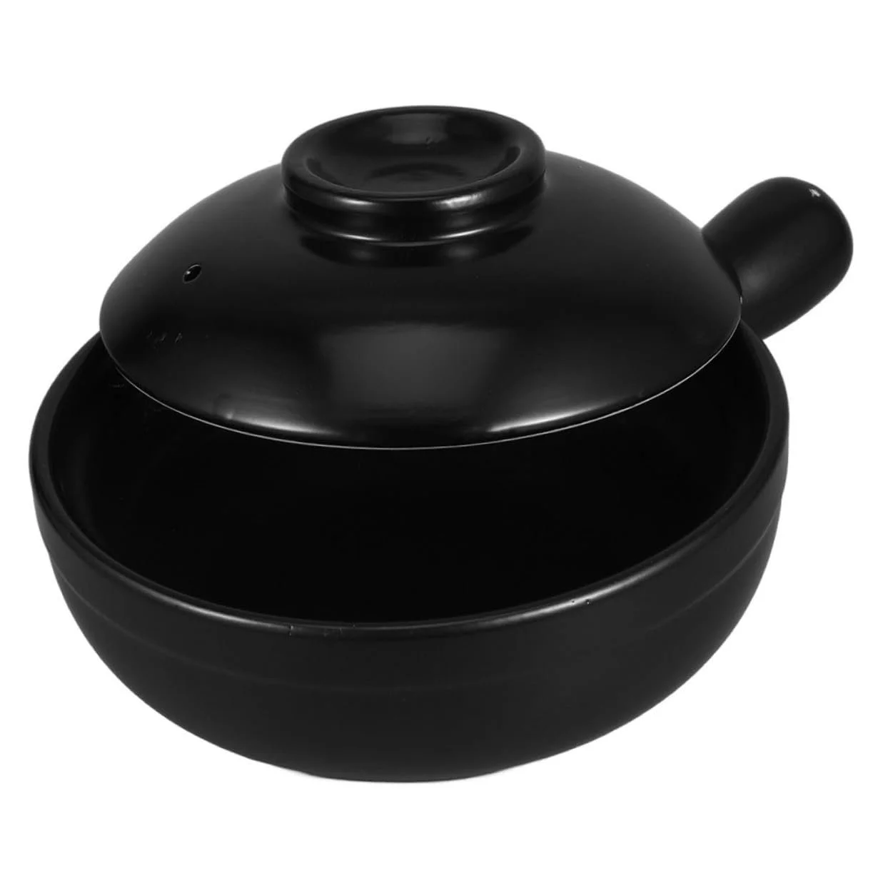 Горщик глиняний VICASKY з кришкою японський Donabe термічно стійкий, фото №1