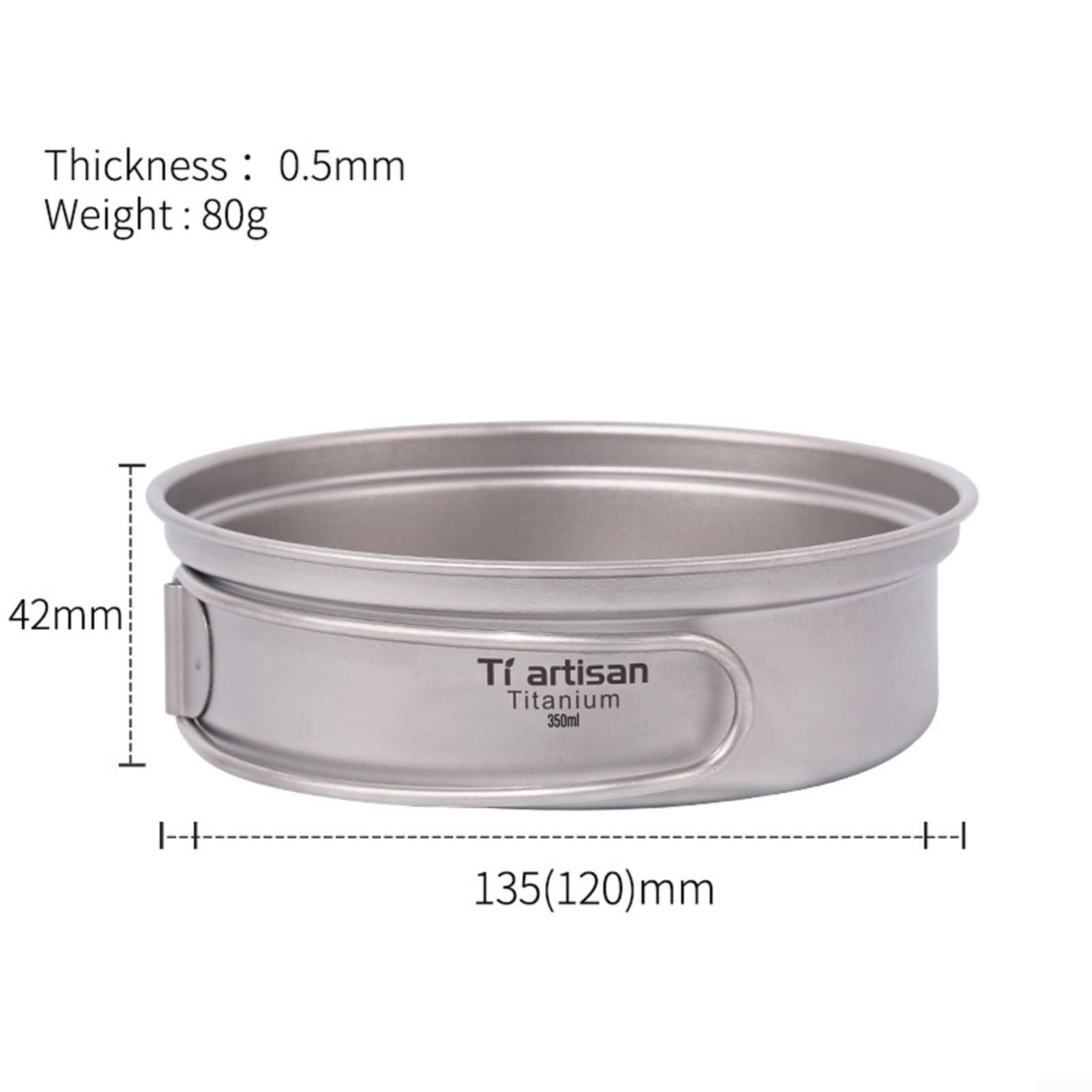 Сковорода Titanium портативная для кемпинга, 350 мл, фото №2