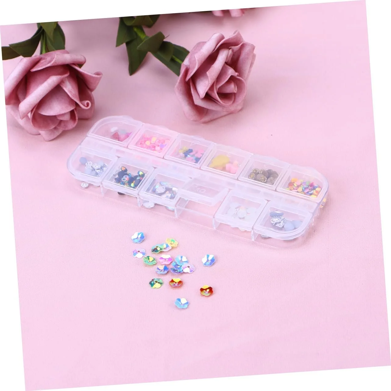 Стразы для ногтей FRCOLOR набор, 4 шт, фото №7