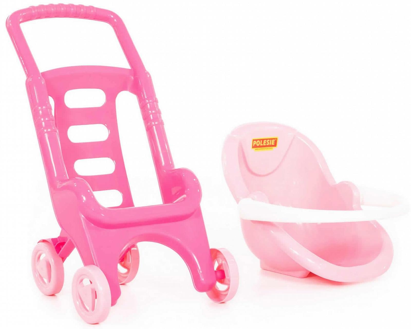 Набор Polesie Pink Line 2-in-1 Коляска для кукол Спортивная коляска с люлькой, фото №5